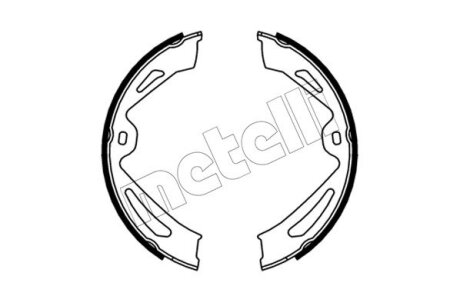 Комплект гальмівних колодок (барабанних) Metelli 53-0726