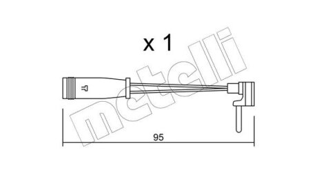 Датчик зносу гальмівних колодок Metelli SU.129