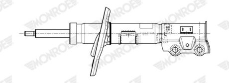 MAZDA Амортизатор передній правий 2 1.5 14- MONROE G7942