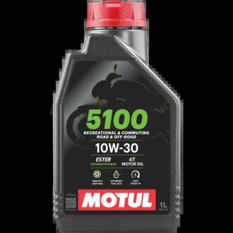 1л 5100 4T 10W-30 Олива TECHNOSYNTHESE SP, JASO MA2 (2023) MOTUL 104062