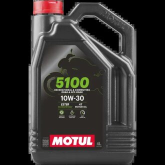 4л 5100 4T 10W-30 Олива TECHNOSYNTHESE SP, JASO MA2 (2023) MOTUL 104063