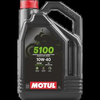 Олива моторна 5100 4T 10W-40, 4л. MOTUL 104068