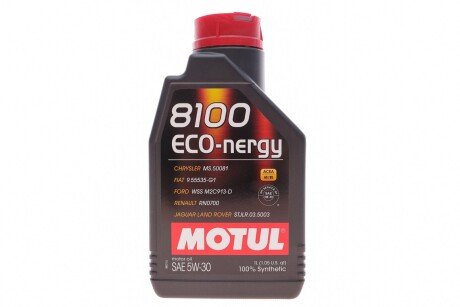 Масло моторное 8100 Eco-Nergy 5W-30 (1 л) MOTUL 812301 (фото 1)