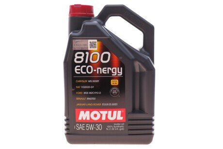 Масло моторное 8100 Eco-Nergy 5W-30 (5 л) MOTUL 812306 (фото 1)