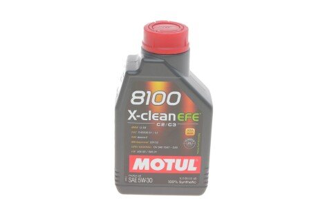 Масло моторное 8100 X-clean EFE 5W-30 (1 л) MOTUL 814001