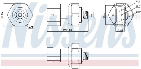 Датчик тиску NISSENS 301090