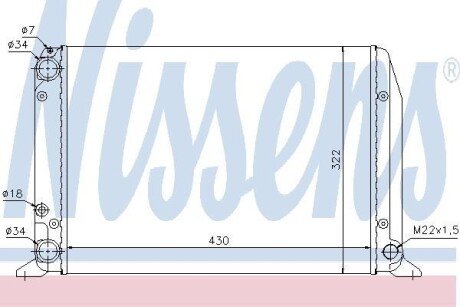 Радіатор охолодження NISSENS 604611