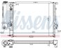 Радіатор системи охолодження NISSENS 60709A (фото 2)