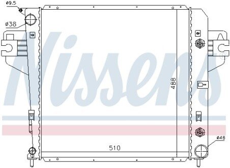 Радіатор охолоджування NISSENS 61017