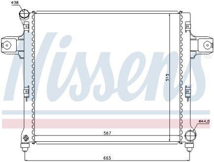 Радіатор охолоджування NISSENS 61022