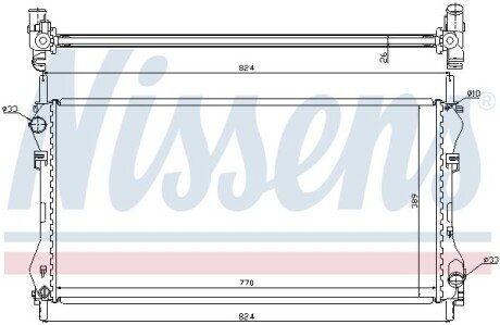 Радіатор системи охолодження NISSENS 62046A