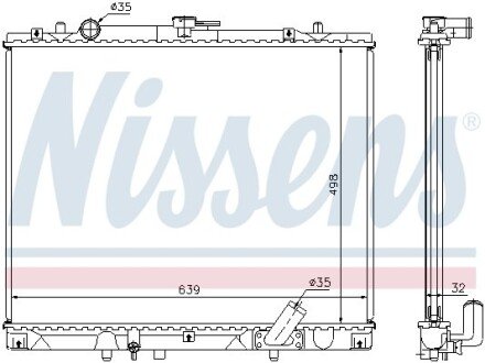 Радіатор охолодження First Fit NISSENS 62895A