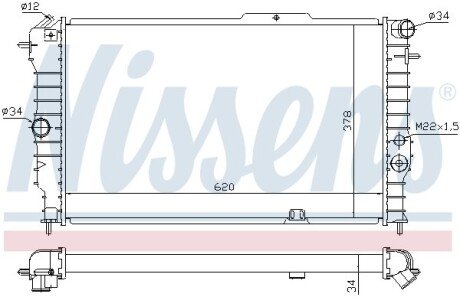 Радіатор системи охолодження NISSENS 630631