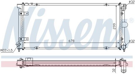 Радіатор охолодження NISSENS 640041