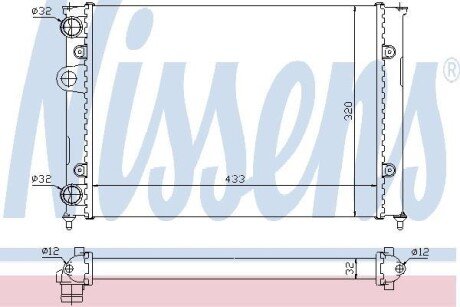 Радіатор охолодження NISSENS 651851