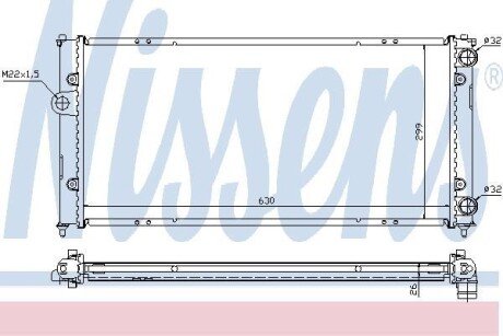 Радіатор охолодження NISSENS 652681