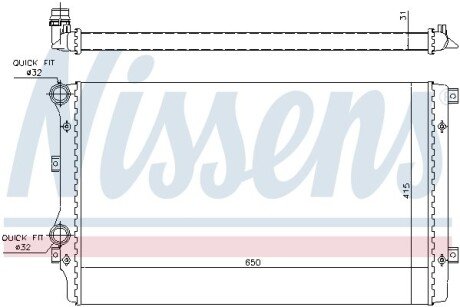 Радіатор охолодження First Fit NISSENS 65280A (фото 1)