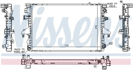 Радіатор охолодження NISSENS 65283A