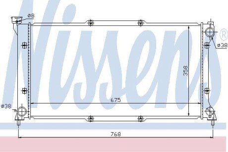 Радіатор охолодження NISSENS 67701