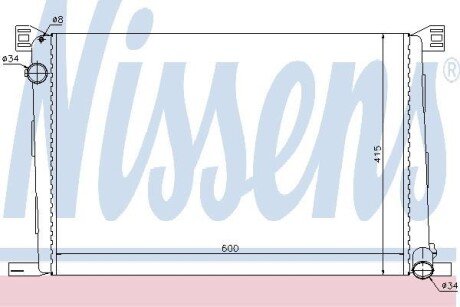 Радіатор системи охолодження NISSENS 69706