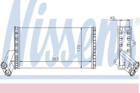 Радіатор опалювача салону NISSENS 71149