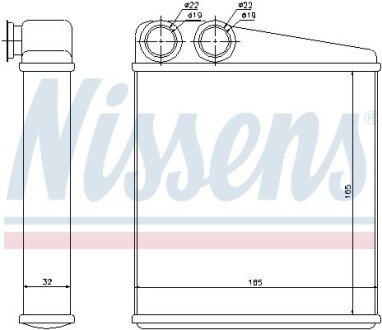 Радіатор опалювача салону First Fit NISSENS 72206