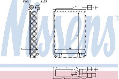 RENAULT Радіатор опалення Espace I, Expess, Rapid, Super 5 NISSENS 733591