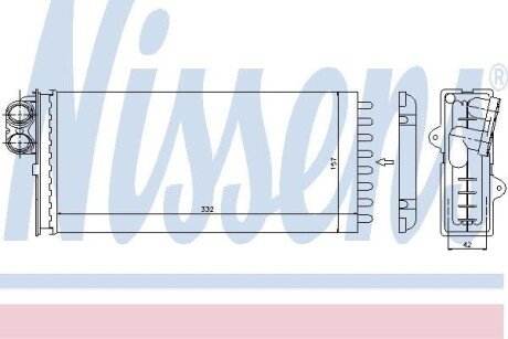 Радіатор опалювача салону First Fit NISSENS 73375