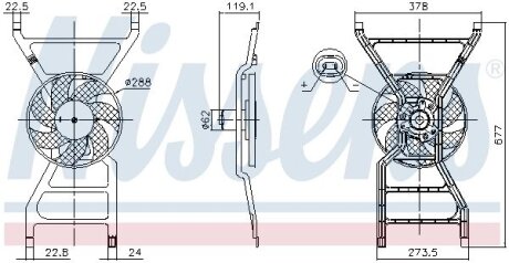 Вентилятор, охолодження двигуна NISSENS 850089