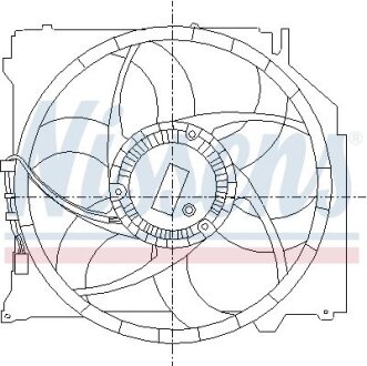 BMW Вентилятор радіатора X3 04- NISSENS 85066