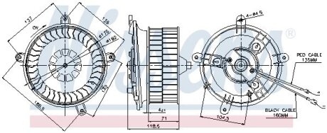 Вентилятор салону NISSENS 87041