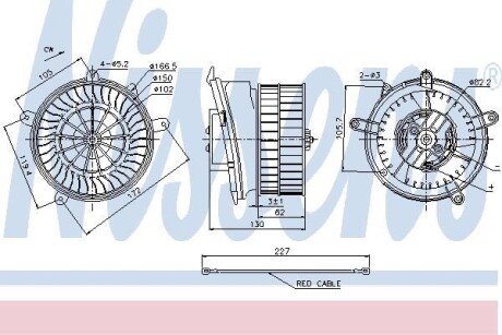 Вентилятор салону NISSENS 87152