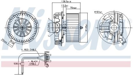 Вентилятор салона NISSENS 87385