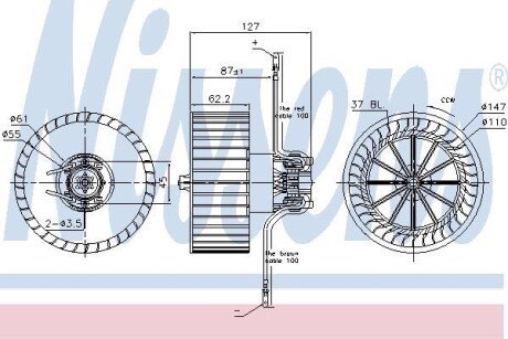 Вентилятор салону NISSENS 87402