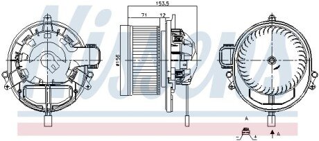 Вентилятор салона NISSENS 87431