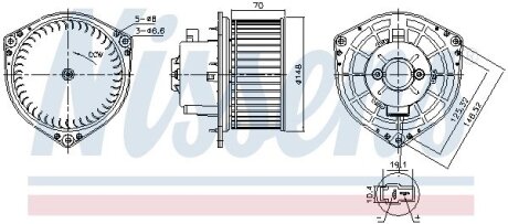 Вентилятор салону NISSENS 87454