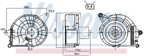 Вентилятор салона NISSENS 87500