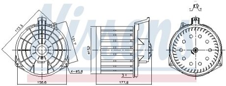 Вентилятор салону NISSENS 87549