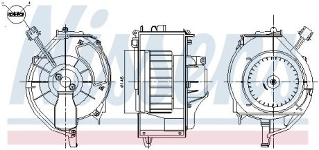 Вентилятор опалювача салону NISSENS 87669