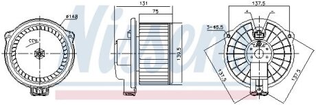 Вентилятор салону NISSENS 87717