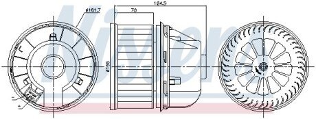 Вентилятор салону NISSENS 87817