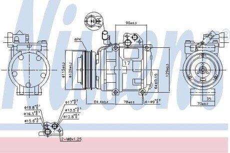 Компресор кондиціонера First Fit NISSENS 890282