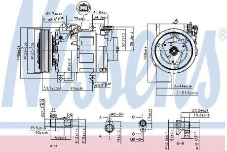 NISSAN Компресор кондиціонера ALTIMA 2.5 06- NISSENS 890293