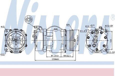 Компресор кондиціонера First Fit NISSENS 89040