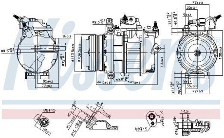 Компресор кондиціонера First Fit NISSENS 890419 (фото 1)