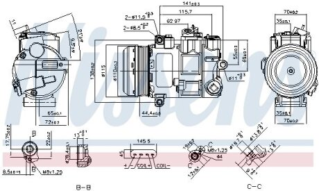 Компресор кондиціонера NISSENS 890696