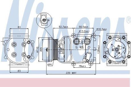 Компресор кондиціонера First Fit NISSENS 89071 (фото 1)