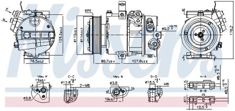 Компресор кондиціонера NISSENS 890751