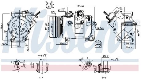 Компресор кондиціонера First Fit NISSENS 890772