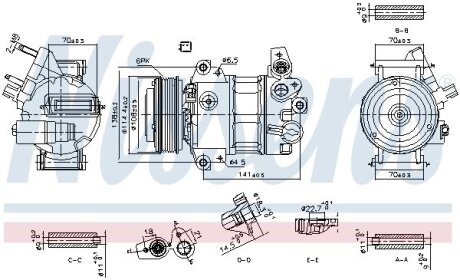 Компресор кондиціонера First Fit NISSENS 890786